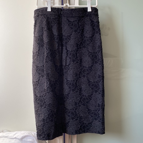 Anthropologie black lace pencil skirt - Picture 2 of 5